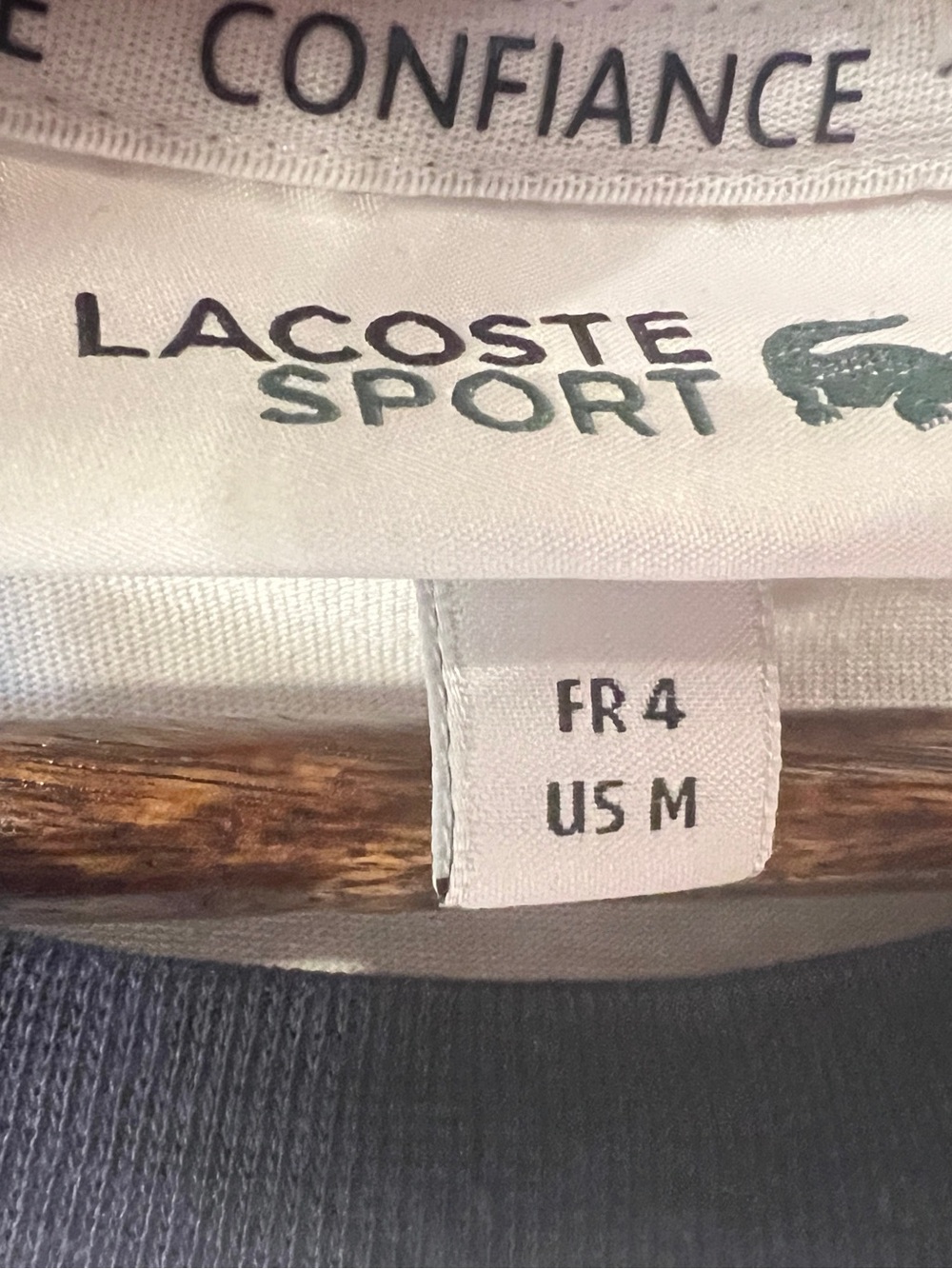 Lacoste Sport Ultra Dry Colorblock T-Shirt Men's Medium White Red Navy Tee - Picture 4 of 8
